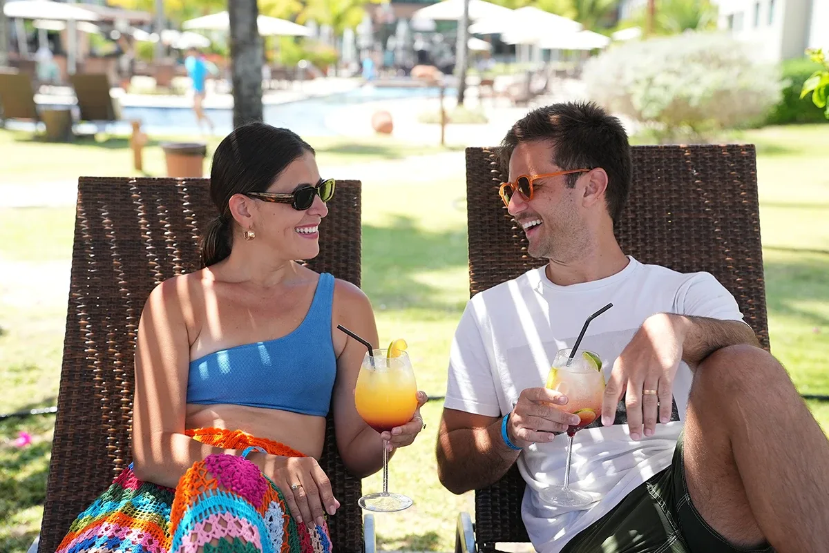 As bebidas com sabor de verão nos Resorts Samoa